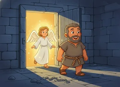 An Angel Helps Peter