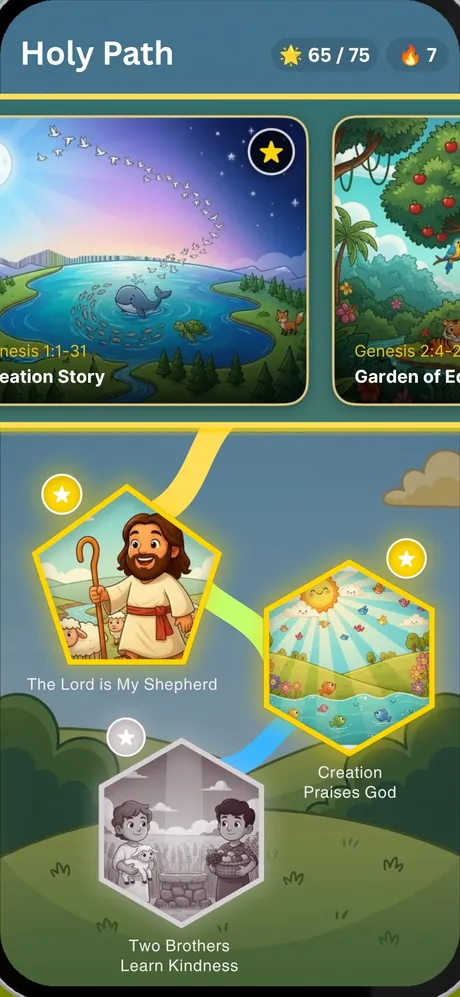Pick a story on the Holy Path